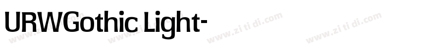 URWGothic Light字体转换